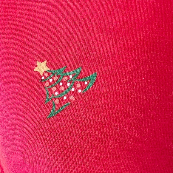 Christmas Turtleneck size XXL red Trees Holidays festive - Picture 4 of 5